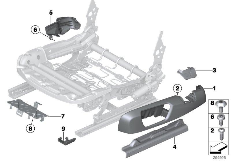 Seat, front, seat panels, electrical