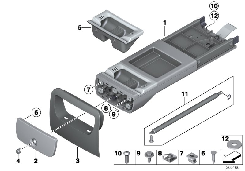 Ashtray rear
