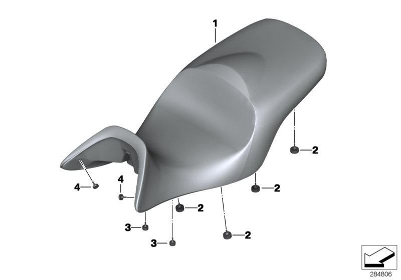 Seat, one-part