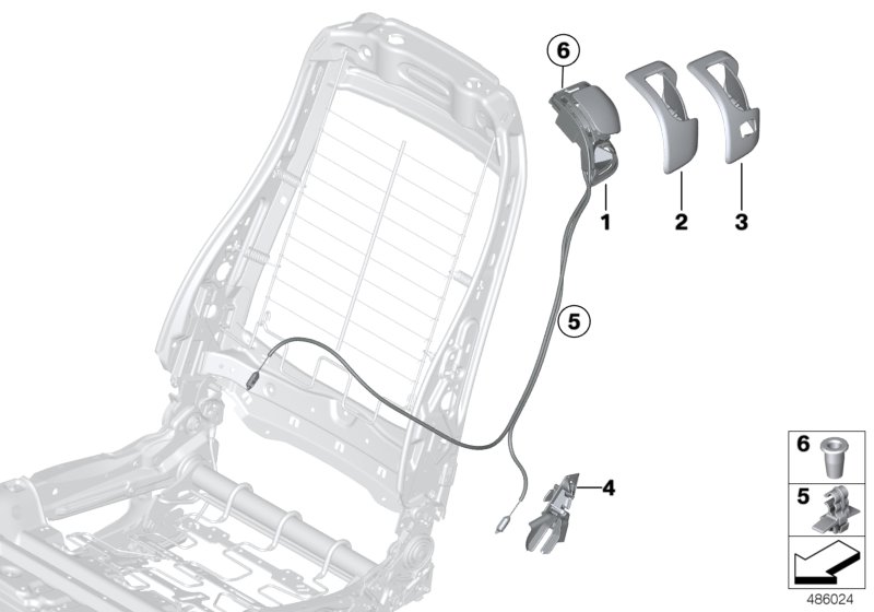 Front seat backrest unlocking