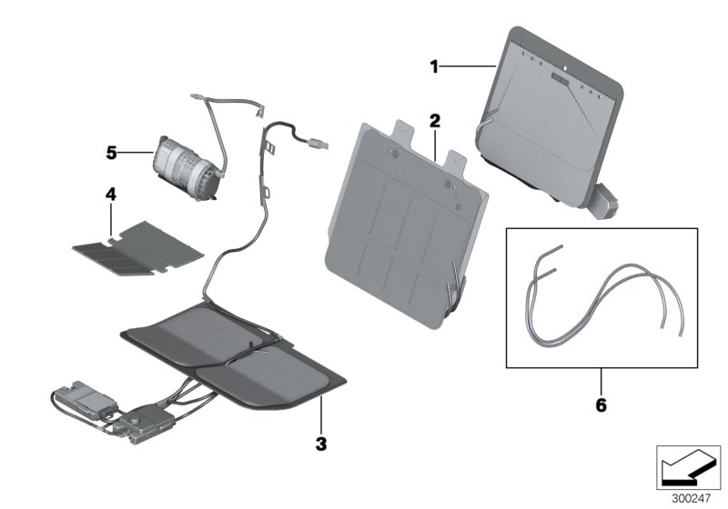 Seat, front, lumbar - active seat