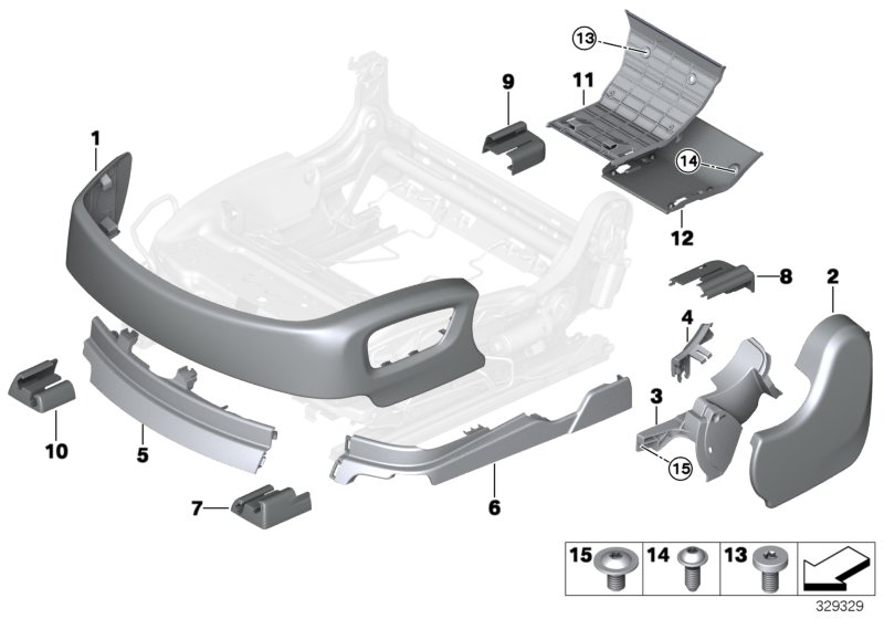 Seat front seat coverings
