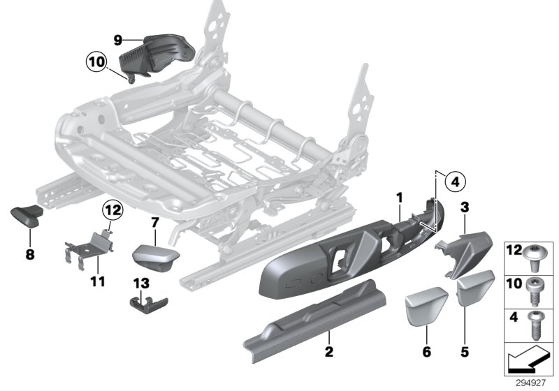 Seat front seat coverings