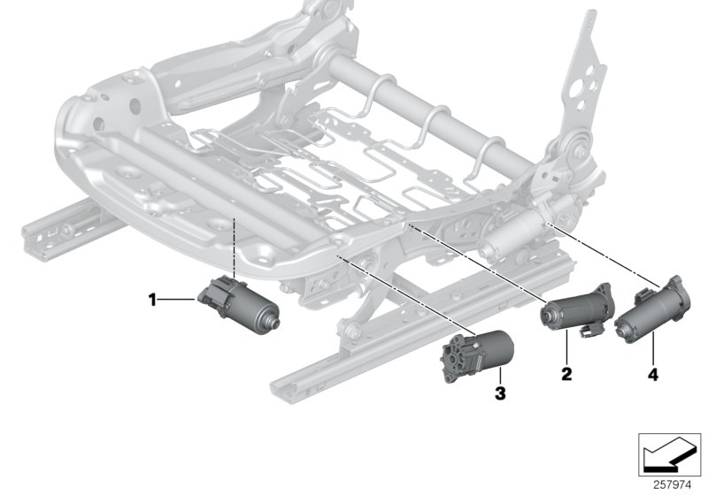 Seat, front, electrical system & drives