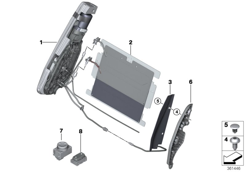 Seat, front, lumbar