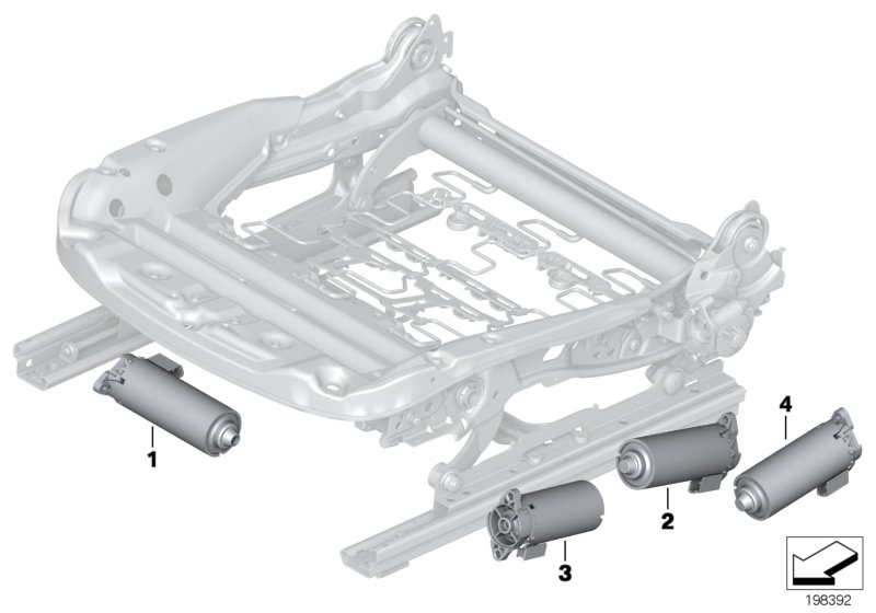 Seat, front, electrical system & drives