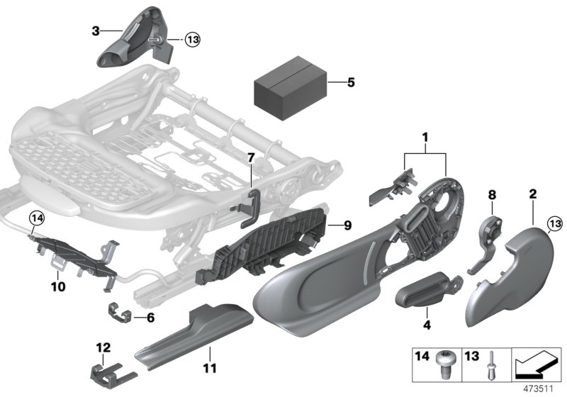 Seat front seat coverings
