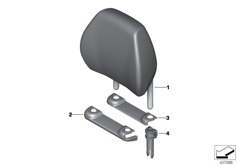 Rear seat head restraint