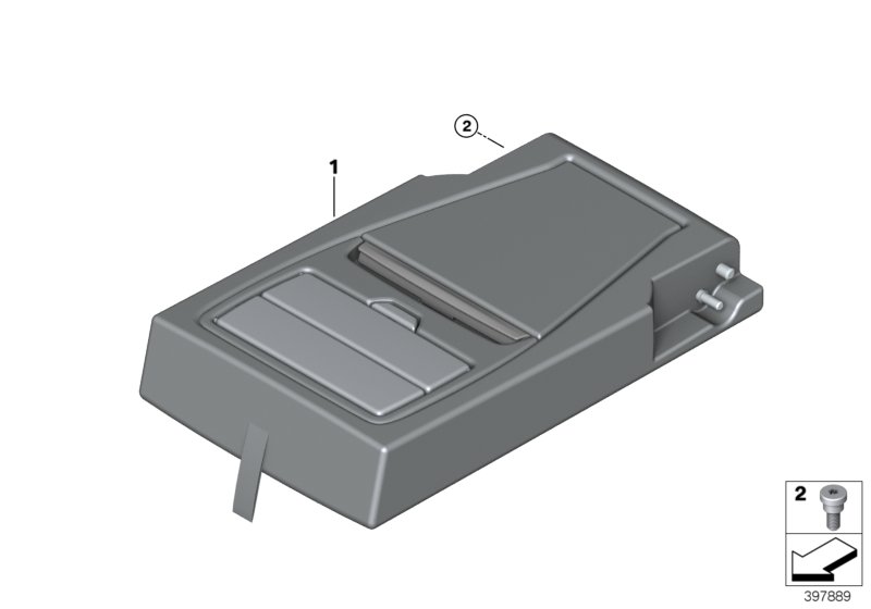 Rear seat centre armrest
