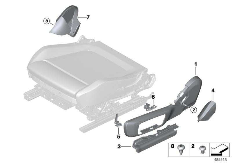 Seat, front, seat panels, electrical