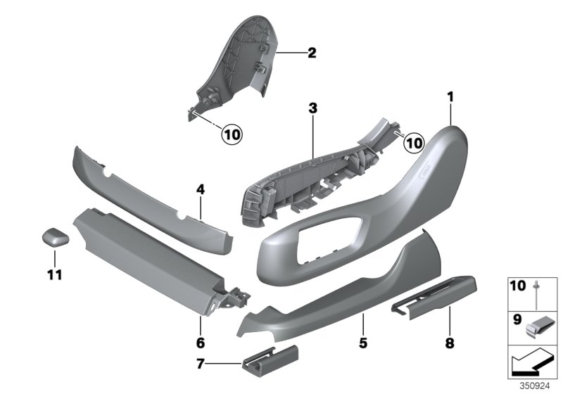 Seat front seat coverings