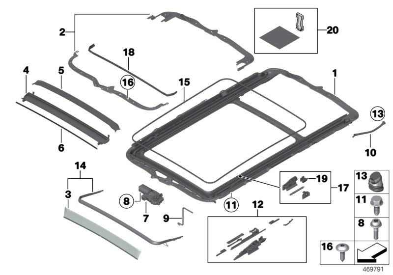 Panorama glass roof
