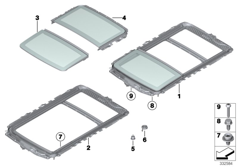 Panorama glass roof