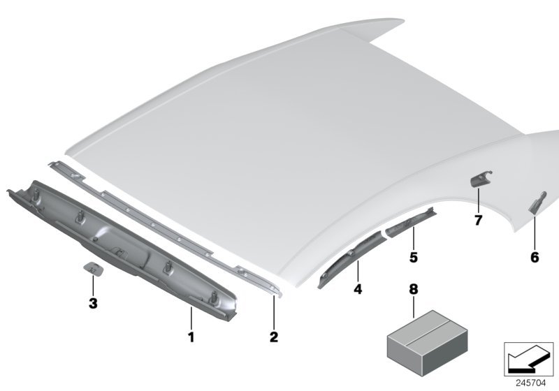 Soft top, trims