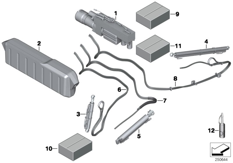 Folding-top, hydraulic