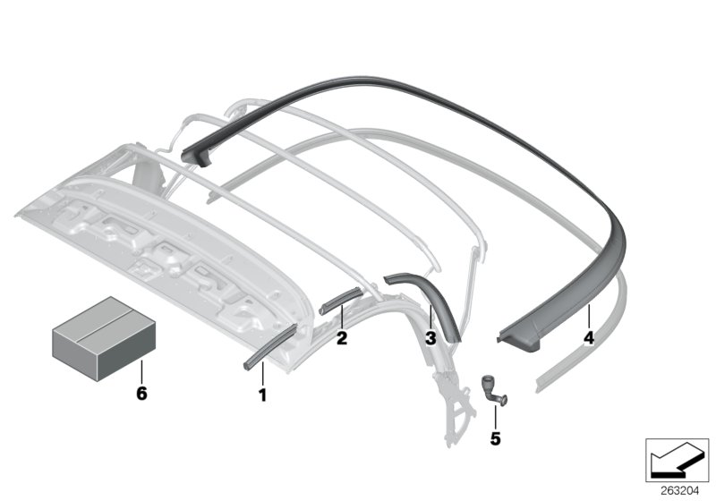 Soft top, seals