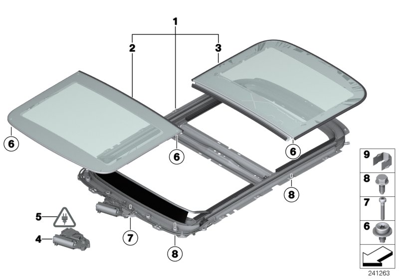 Panorama glass roof