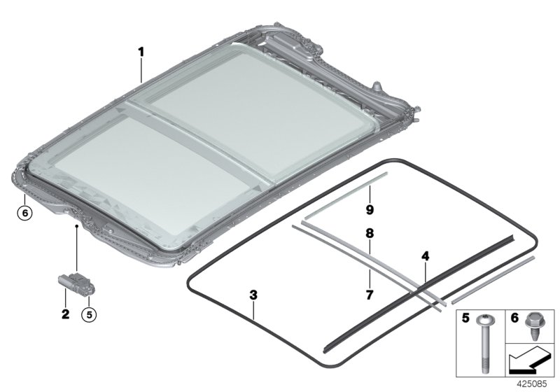 Panorama glass roof