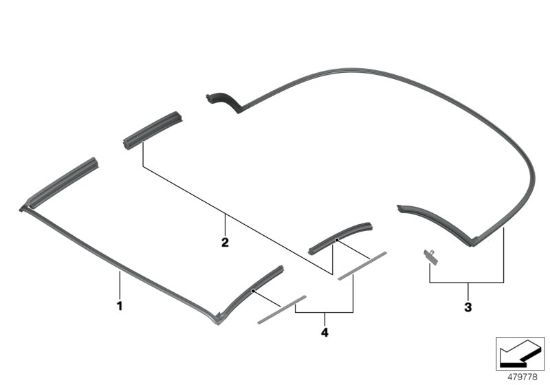 Soft top, seals