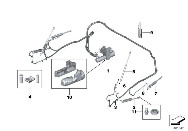 Folding-top, hydraulic