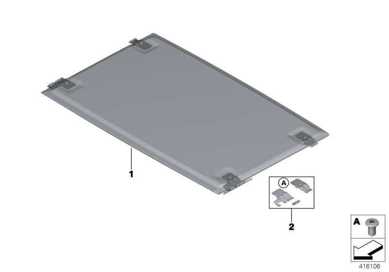 Slide/tilt sunroof floating headliner