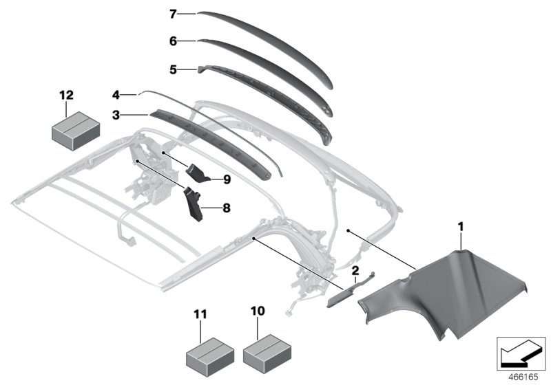 Soft top, trims