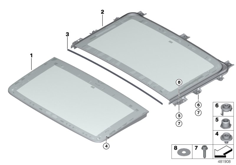 Panorama roof,glass slide/tilt sunr pan
