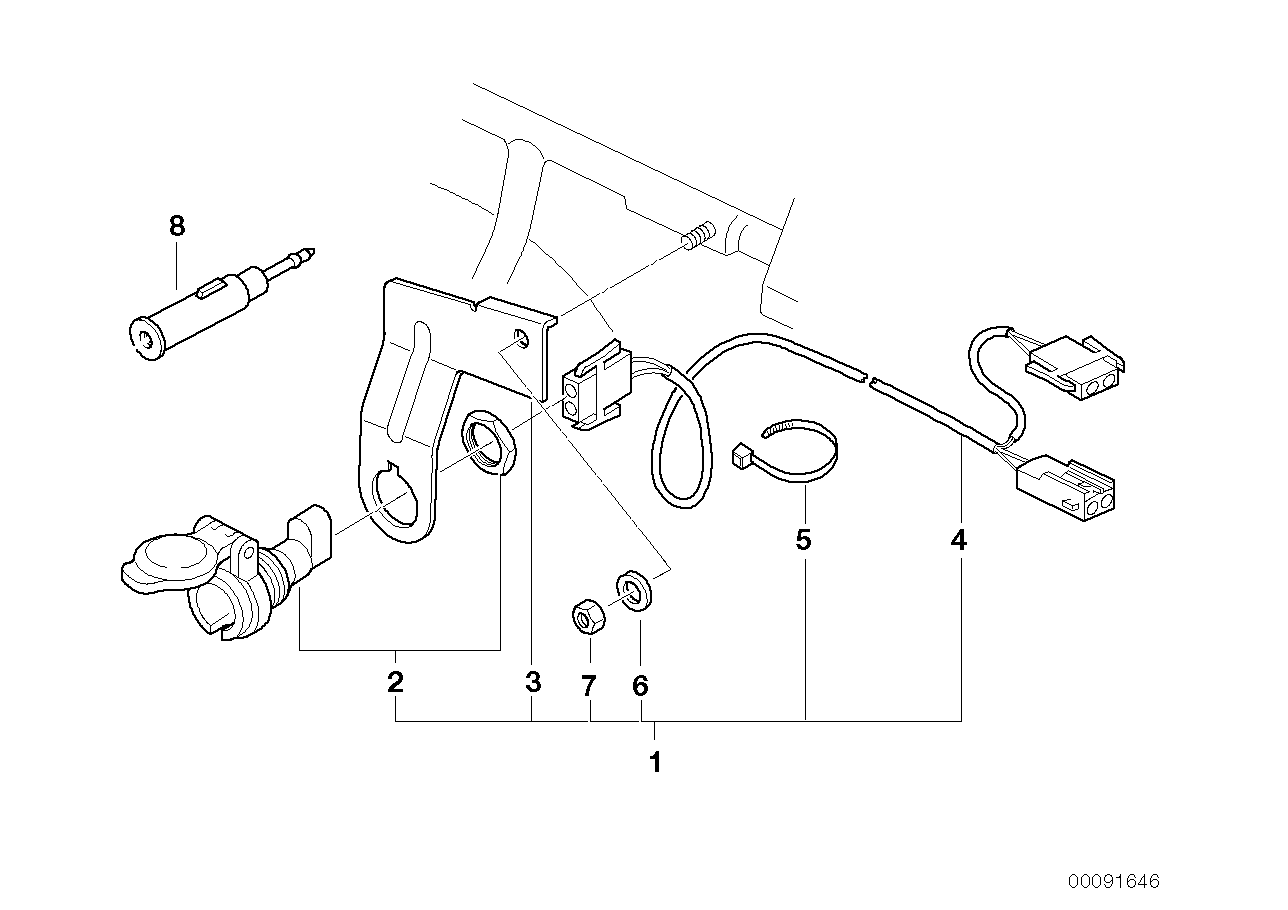 Retrofit kit, socket