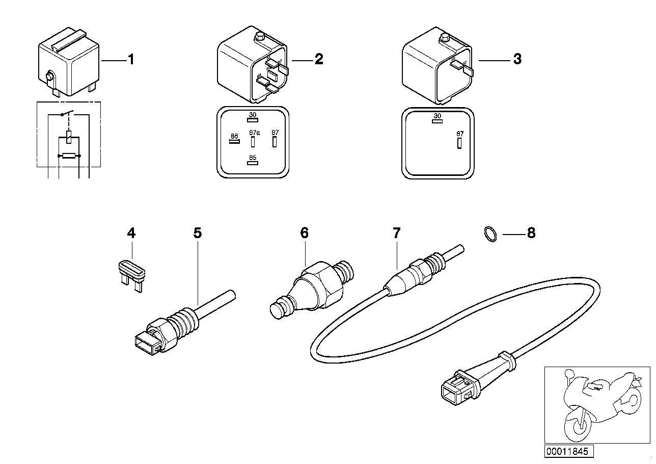 Various switches/relay