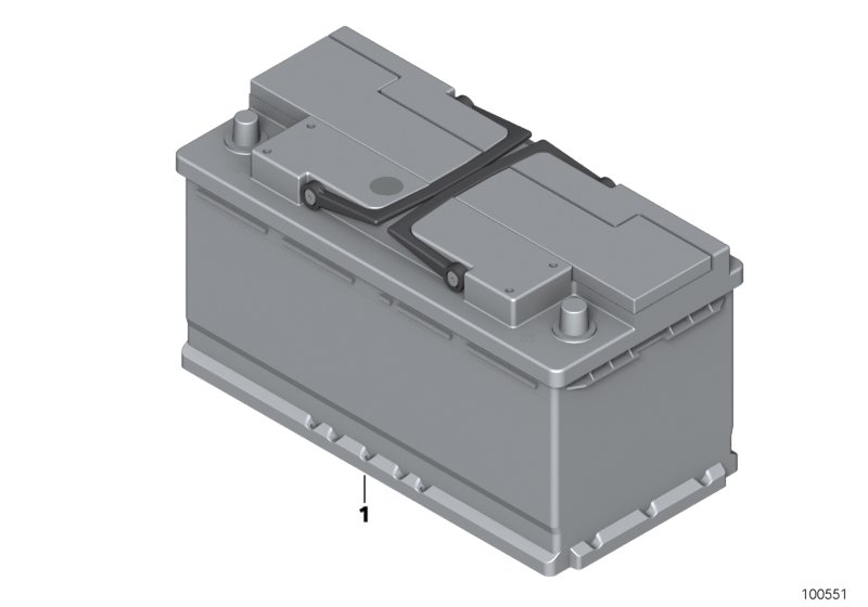Original MINI battery, filled