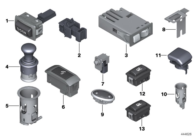 Various switches/Cigar lighter