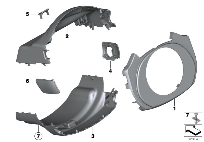 Steering column trim