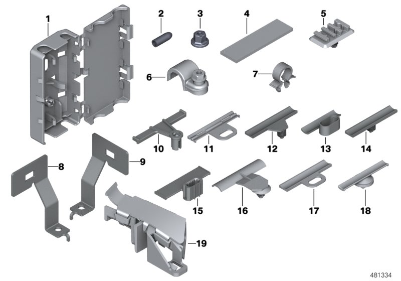 Various cable holders