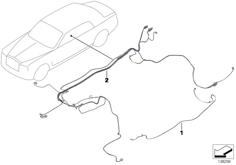 Harness, rear air conditioning