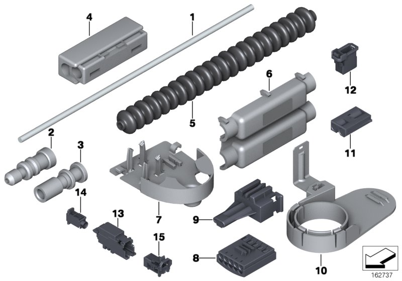 Repair parts, optical fibre cable