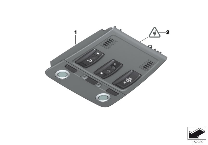 Switch unit roof w emergency call button
