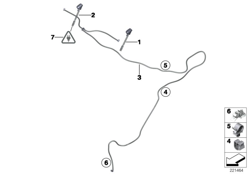 Single parts for windshield cleaning