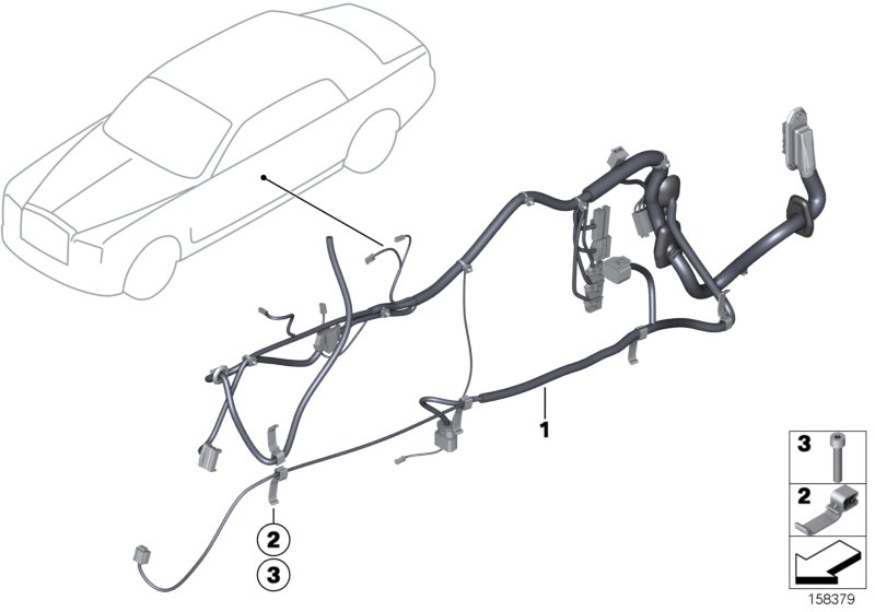 Door cable harness