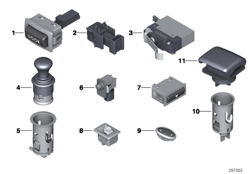 Various switches/Cigar lighter