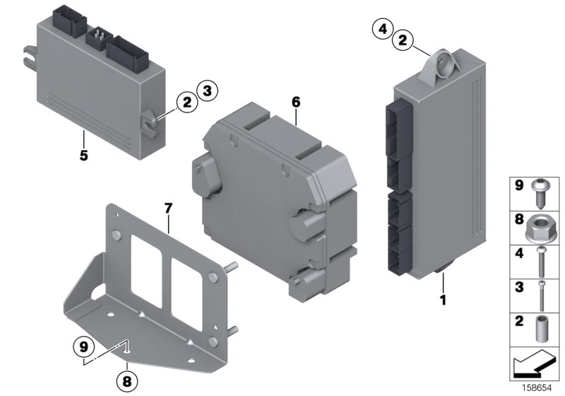 Control unit, doors and roof