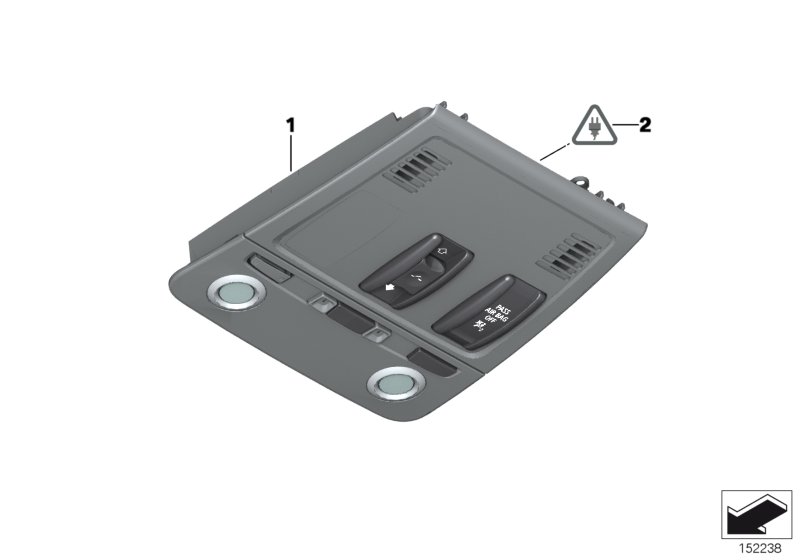 Switch unit roof w emergency call button