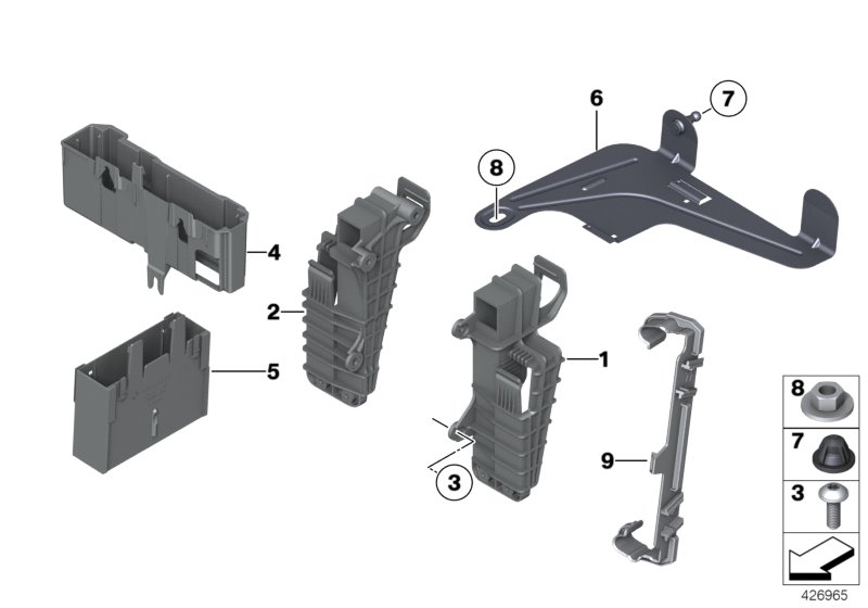 Holder, control units