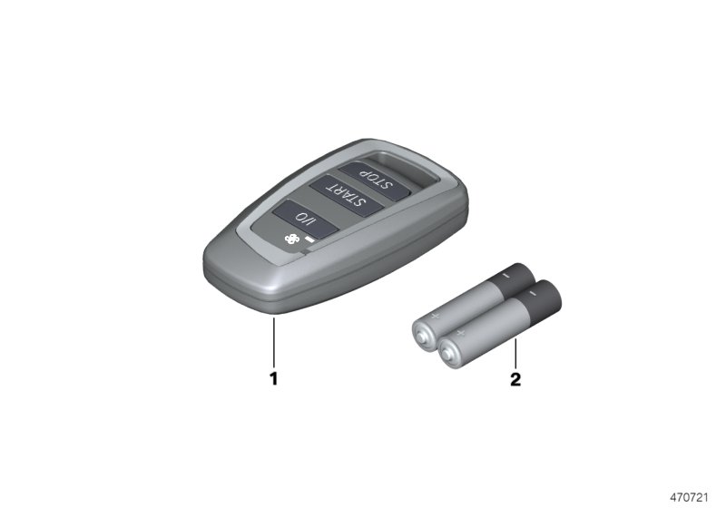 Telestart hand-held transmitter