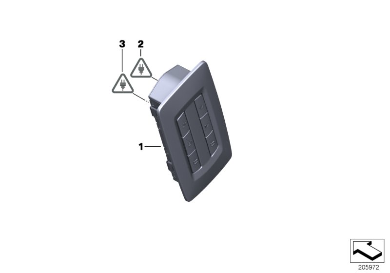 Switch, rear-backrest tilting