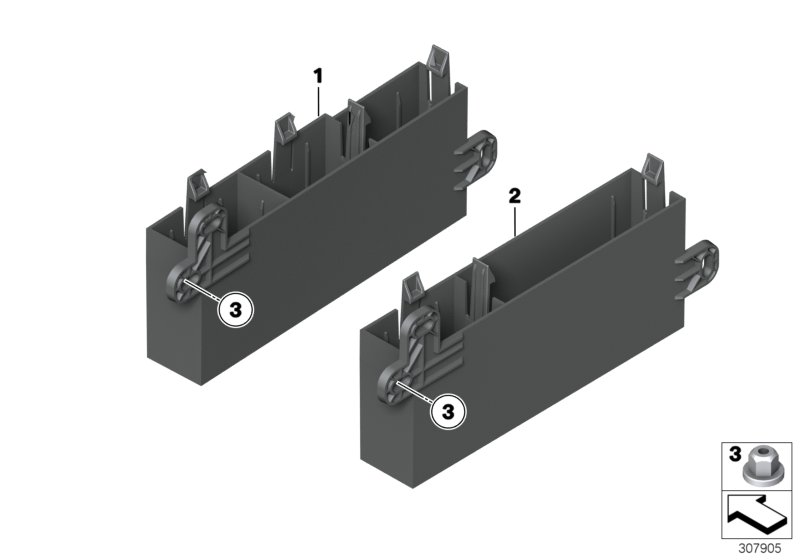 Device holder, luggage compartment