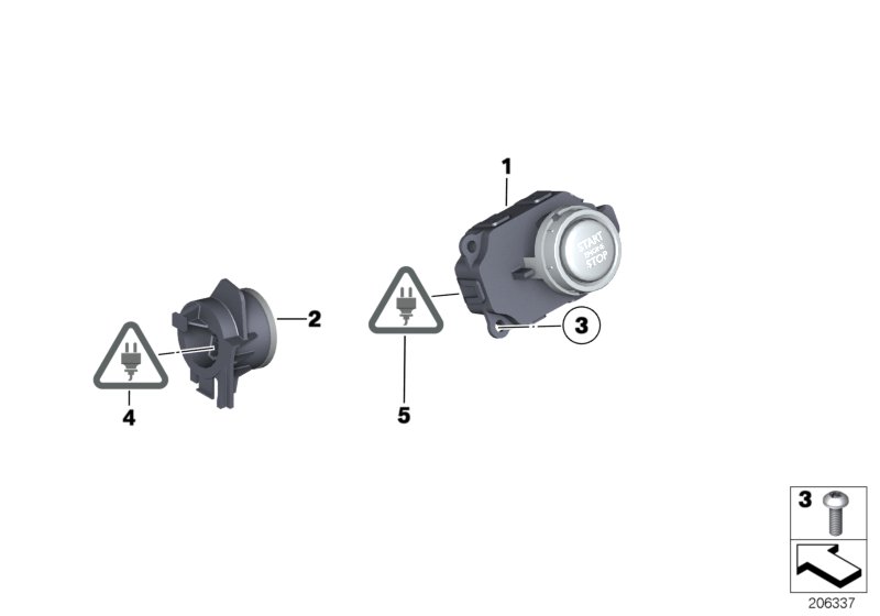 Switch, Start/Stop, and emerg.start coil