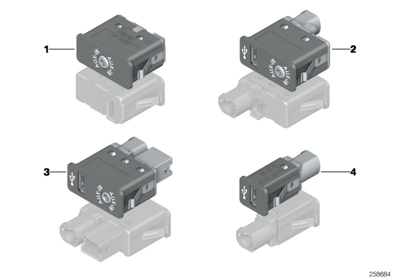 USB/AUX-IN socket