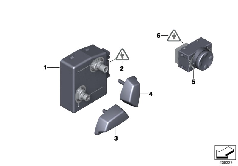 Seat adjustment switch, front