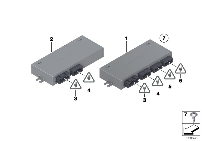 ECU, rear function module