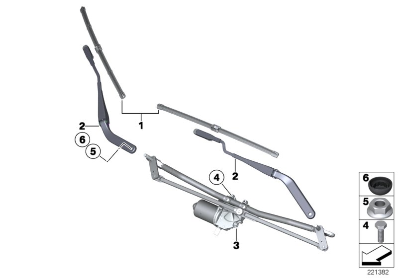 Wiper arm/wiper blade